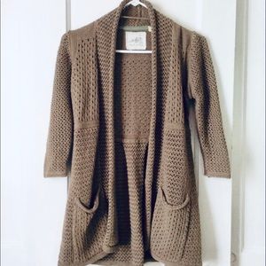Anthropologie Angel of the North Knitted cardigan